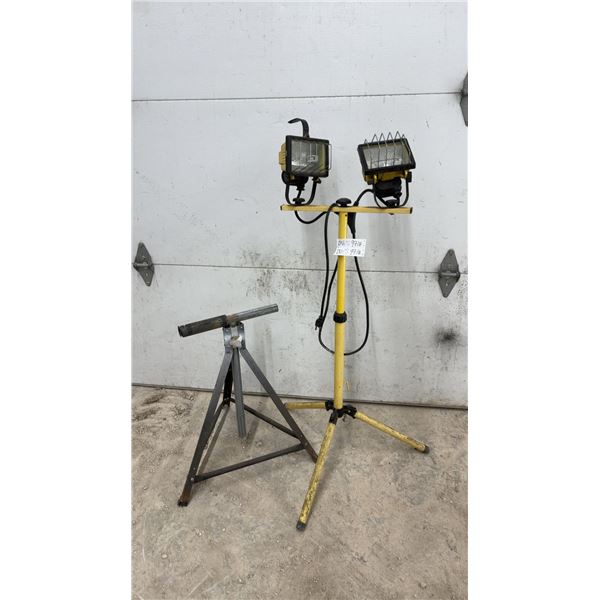 Roller Stand and Construction Light