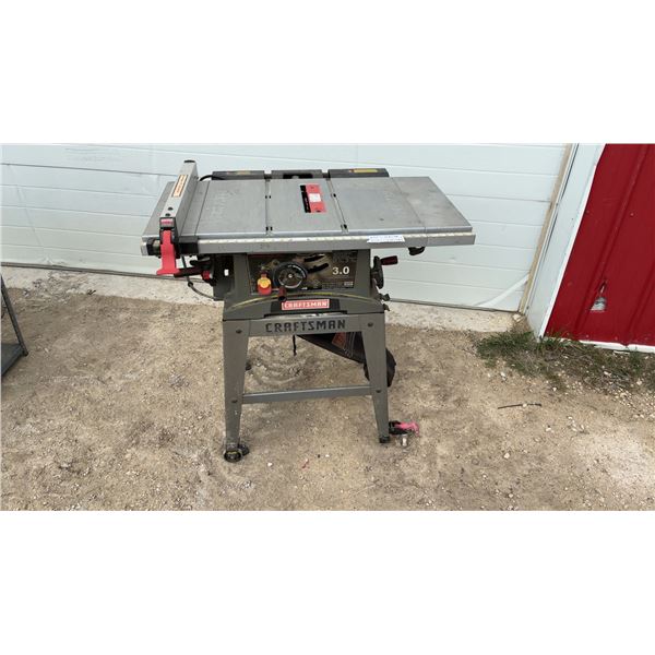 Craftsman 10-Inch Table Saw, Model 137.271350, 3.0 HP, 15 Amp, with Stand