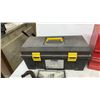 Image 5 : Stanley Red Metal Toolbox, Strong N Tuff 19" Tool Box, C-Clamps, Grease Guns, and More