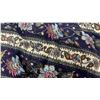 Image 4 : Pillows and Queen Comforter Navy Blue Floral Pattern and Light Blue Trim