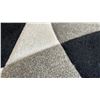 Image 4 : Abstract Geometric Area Rug in Black, Grey, and Beige, 62 x 86