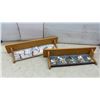 Image 4 : Two Wooden Coat Rack Shelves 30”