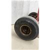 Image 3 : Red Steel Two-Wheel Hand Truck with Pneumatic Tires
