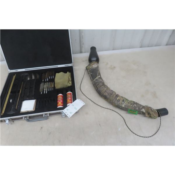 Gun Cleaning Kit in Good Condition, and Elk Bugle Tube