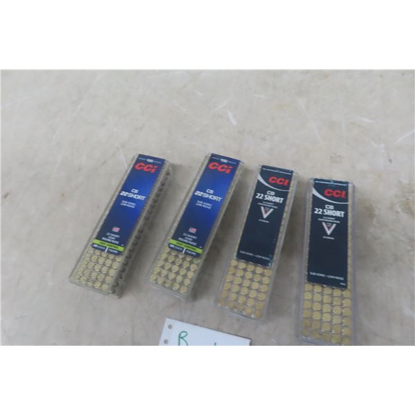 CCI .22 Short Ammo – Qty 400 Rounds. *A valid PAL is required at pickup for ammunition.