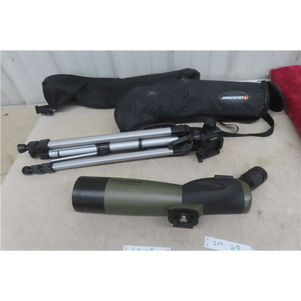 Celestron Ultima 80 Spotting Scope w/ Tripod and Cover
