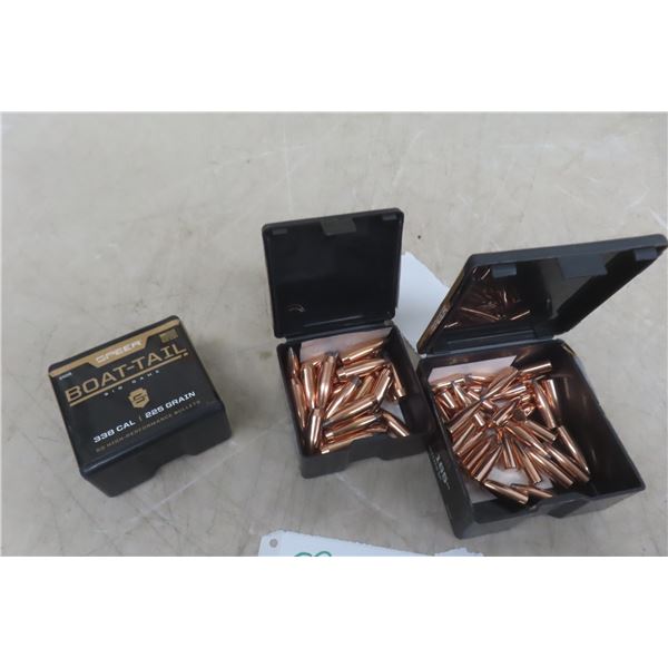.338 Cal Reloaded Bullets – 1 Full Box and 2 Partial Boxes