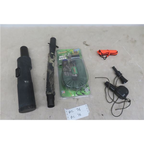 Bushnell 18-36 x 50mm Spotting Scope w/ Bull Elk and Duck Calls and Gerber Flint Fire Starter