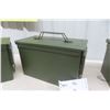 Image 4 : 3x Metal Military Style Ammo Cases
