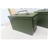 Image 6 : 3x Metal Military Style Ammo Cases