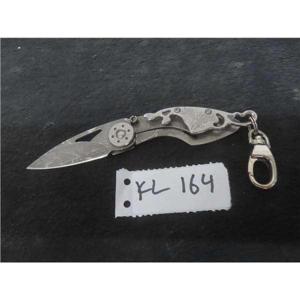 Ken Onion Design Swindle Folding Knife 7½" and Shuang Rang Damascus Folding Pocket Knife 6"