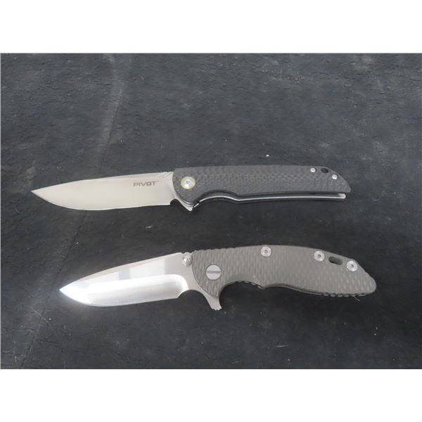 Sandvik 12C27 Folding Knife 7" and Quench UG10 Pivot Folding Knife 8¼"