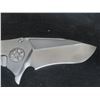 Image 3 : Marfione Custom Star Lord Flipper Knife, Titanium Handle, 9" Recurve Blade w/ Accessories and Soft