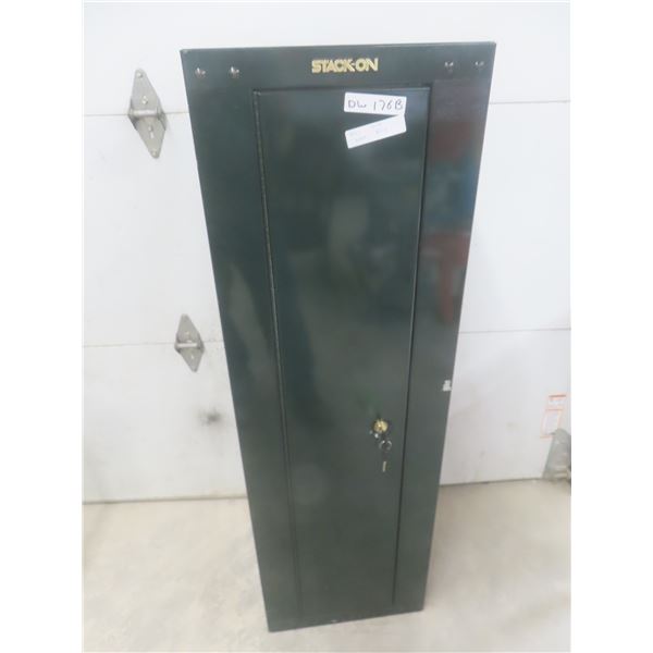 Stockam Metal 8-Gun Cabinet w/ Key, 53" × 17" × 11"