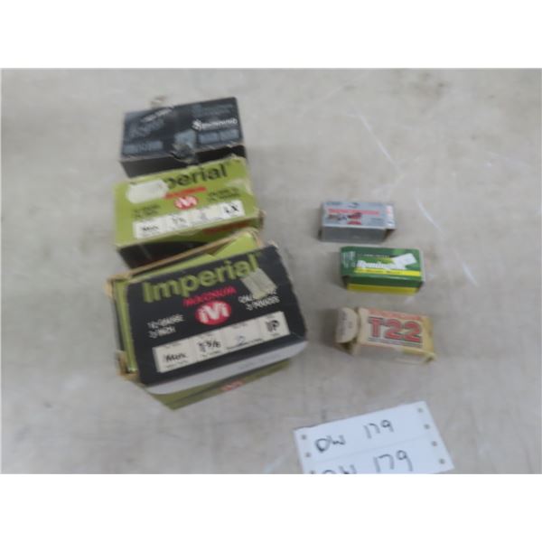 Mixed Ammo: 12 Gauge 2¾" and 3" (70 Rounds) and .22 Long (150 Rounds)