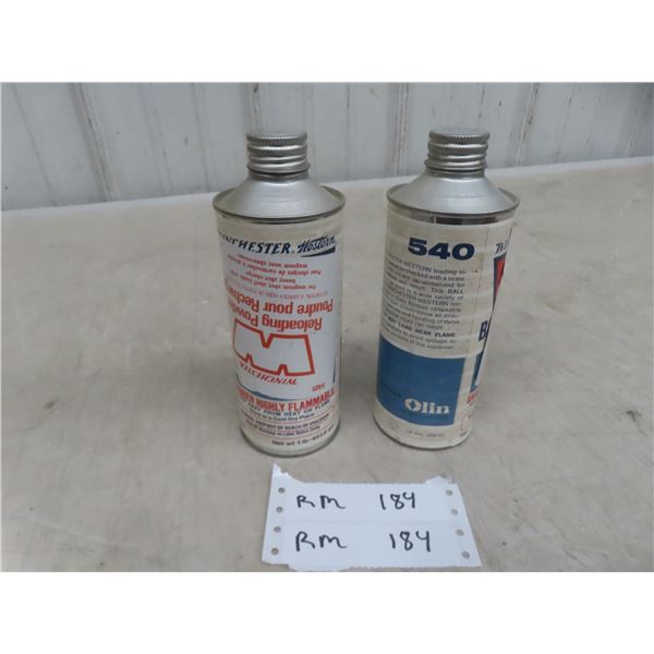Winchester 570 Reloading Powder, 2 Containers (2 lb and 1 lb), Both Appear Full