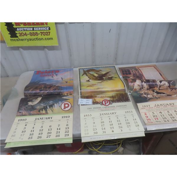 3 Older Hunting Calendars