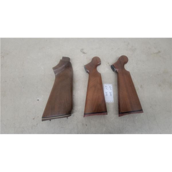 Factory Wooden Rifle Butt Stocks, Set of Three