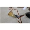 Image 2 : Powder Horn with Leather Strap, Powder Flasks, and Leather Ammo Pouches