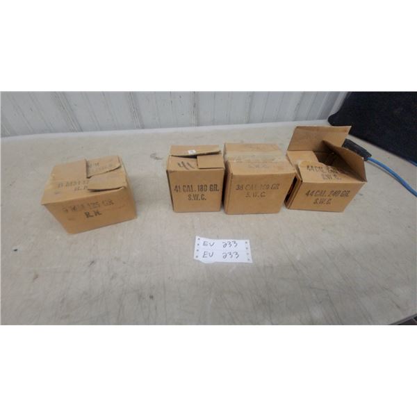 Cast Lead Bullets, .41 Cal 180 Gr, .38 Cal 158 Gr, .44 Cal 240 and 9mm. *A valid PAL is required at