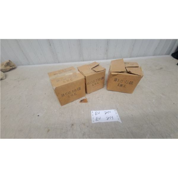 Cast Lead Semi-Wadcutter Bullets, .38 Cal 145 Gr, .45 Cal 200 Gr, and 10mm 175 Gr and More. *A