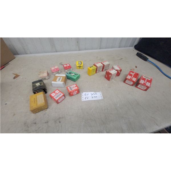 Hornady, Jordan, Speer, and Supra Reloading Bullets in Various Calibers 17 25 22 22 Match. *A valid