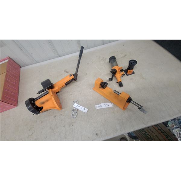 Lyman All-American Single Stage Reloading Press, No. 55 Powder Measure, and Casing Trimer