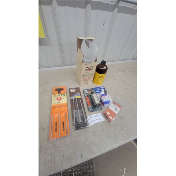 Hoppe's No. 9 Powder Solvent, Cleaning Rods, Perma Blue Gun Blue, and More