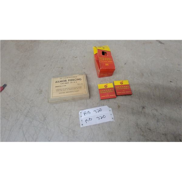 Hodgdon Large Pistol Primers and Denver Ordnance .30 M2 Armor Piercing Large Pistol Primers and 30