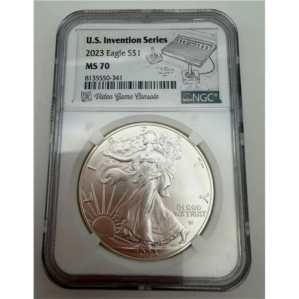 Certified 2023 Silver Eagle MS 70