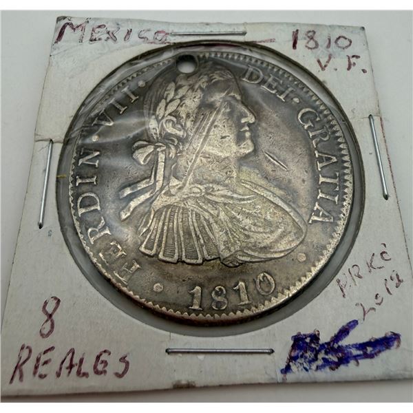 1810 Spanish Colonial 8 Reales Silver Coin
