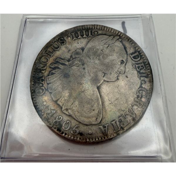 1805 Spanish Colonial 8 Reales Silver Coin