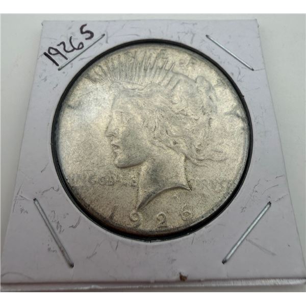 1926 S Peace Dollar