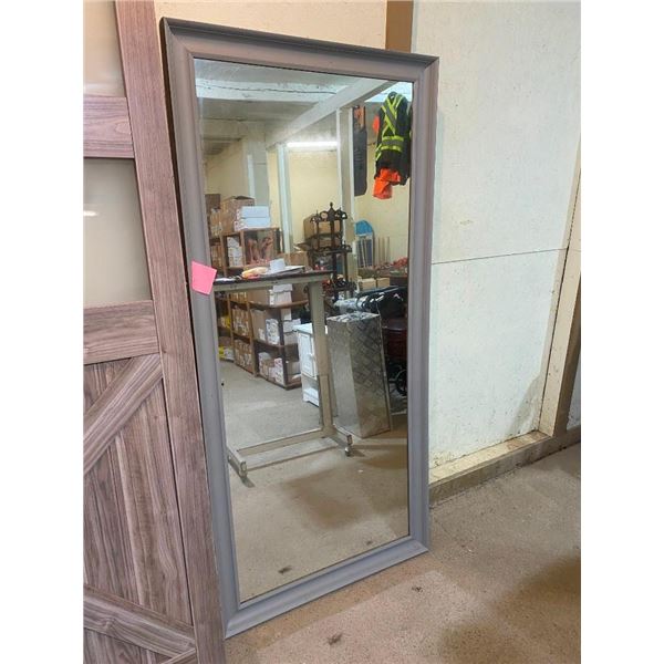 WOODEN MIRROR - 72 X 34 IN