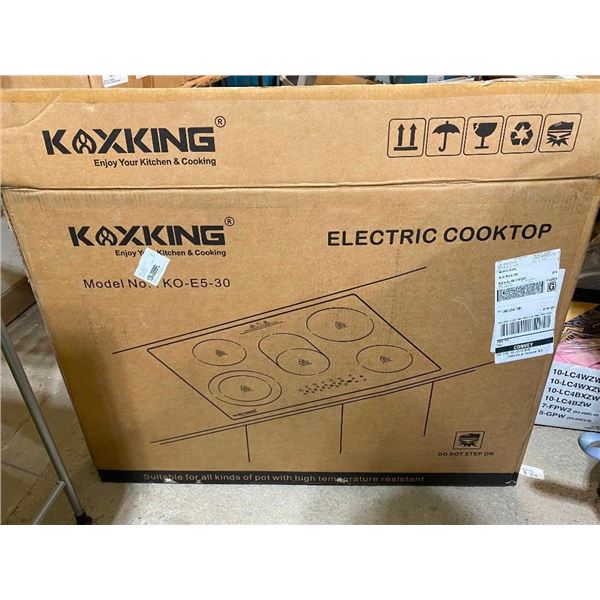 30 INCH ELECTRIC COOK TOP - 220 V