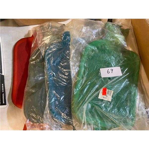 4 HOT WATER BOTTLES