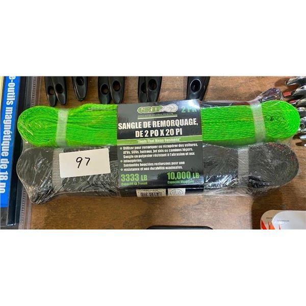2 OF 2 INCH X 20 FT TOW STRAPS