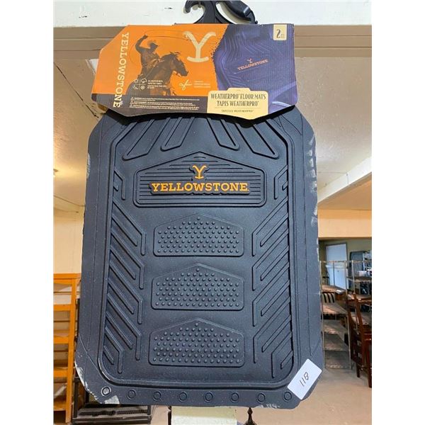 A PAIR YELLOWSTONE FLOOR MATS