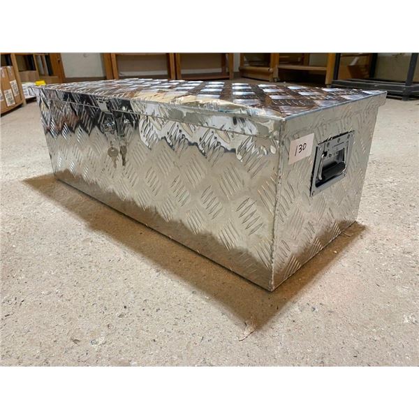 ALUMINUM STORAGE BOX - 30 X 13 INCH