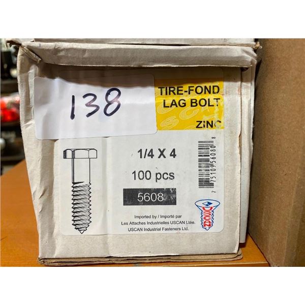 100 LAG BOLTS