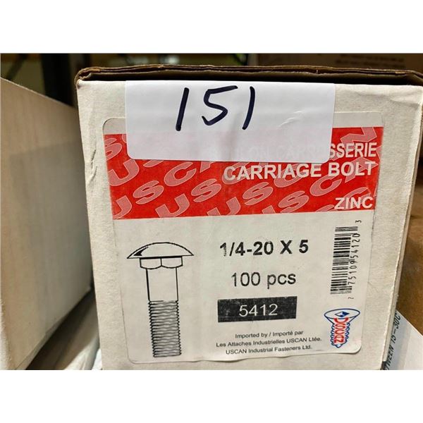 100 CARRIAGE BOLTS