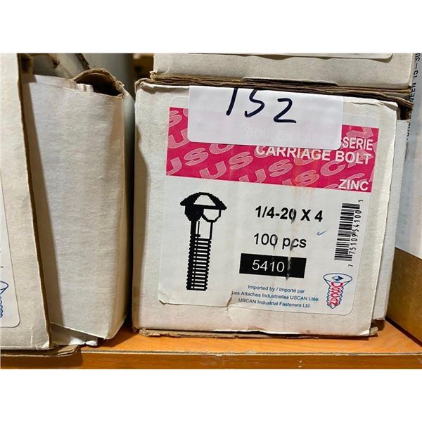 100 CARRIAGE BOLTS