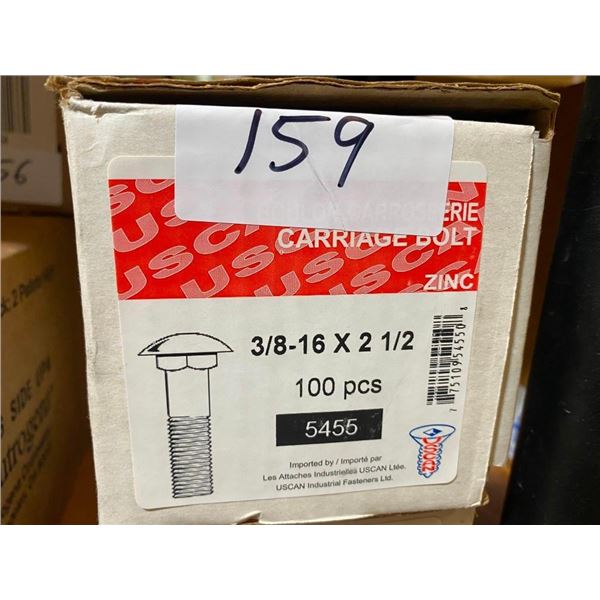 100 CARRIAGE BOLTS