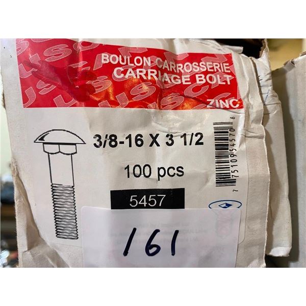 100 CARRIAGE BOLTS