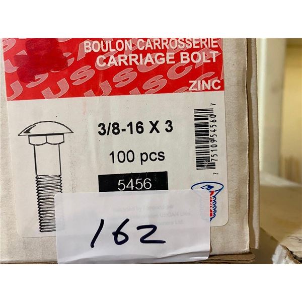 100 CARRIAGE BOLTS