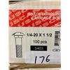 Image 1 : 100 CARRIAGE BOLTS