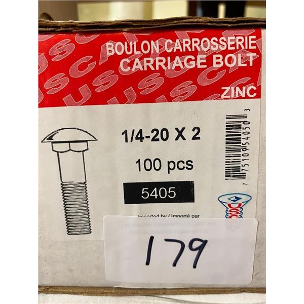100 CARRIAGE BOLTS