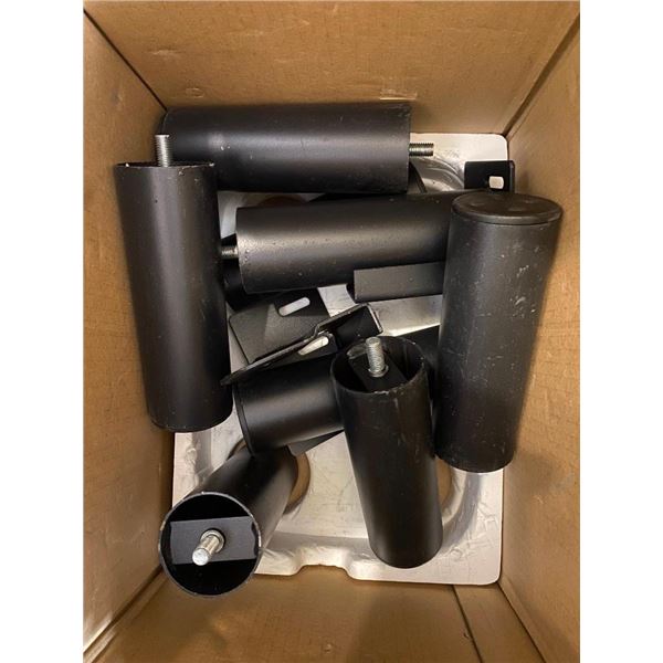 BOX LOT OF BED LEGS