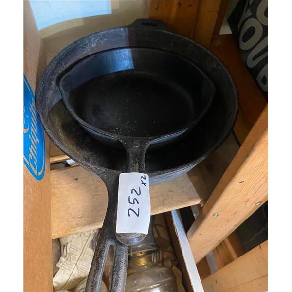 2 IRON PANS