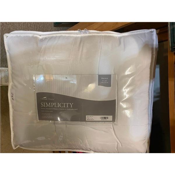 DOWN ALTERNATIVE DUVET BED COVER